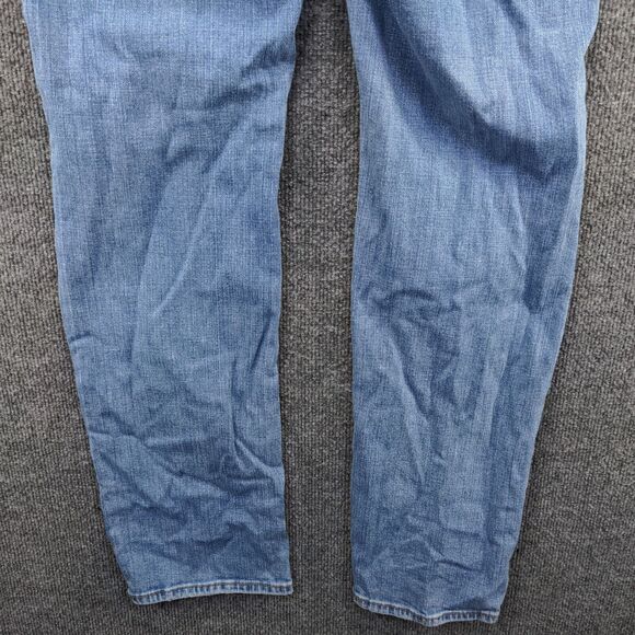 Levis Womens 535 Jeans Blue 12M Distressed Perfect Waist Straight Denim Original - Picture 7 of 11